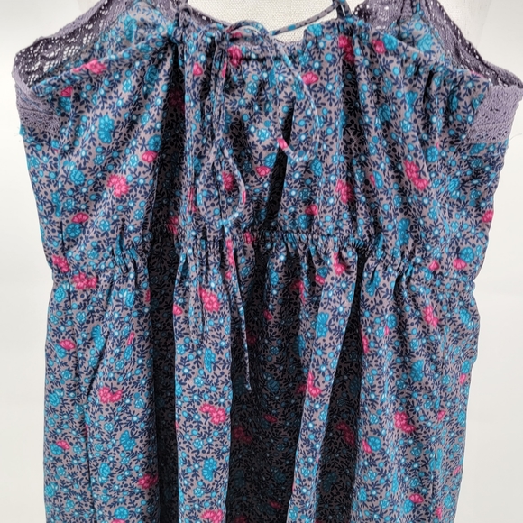 American Eagle Outfitters Womens Size 0 Dress Tank Spaghetti Strap Gray Blue - Picture 6 of 8